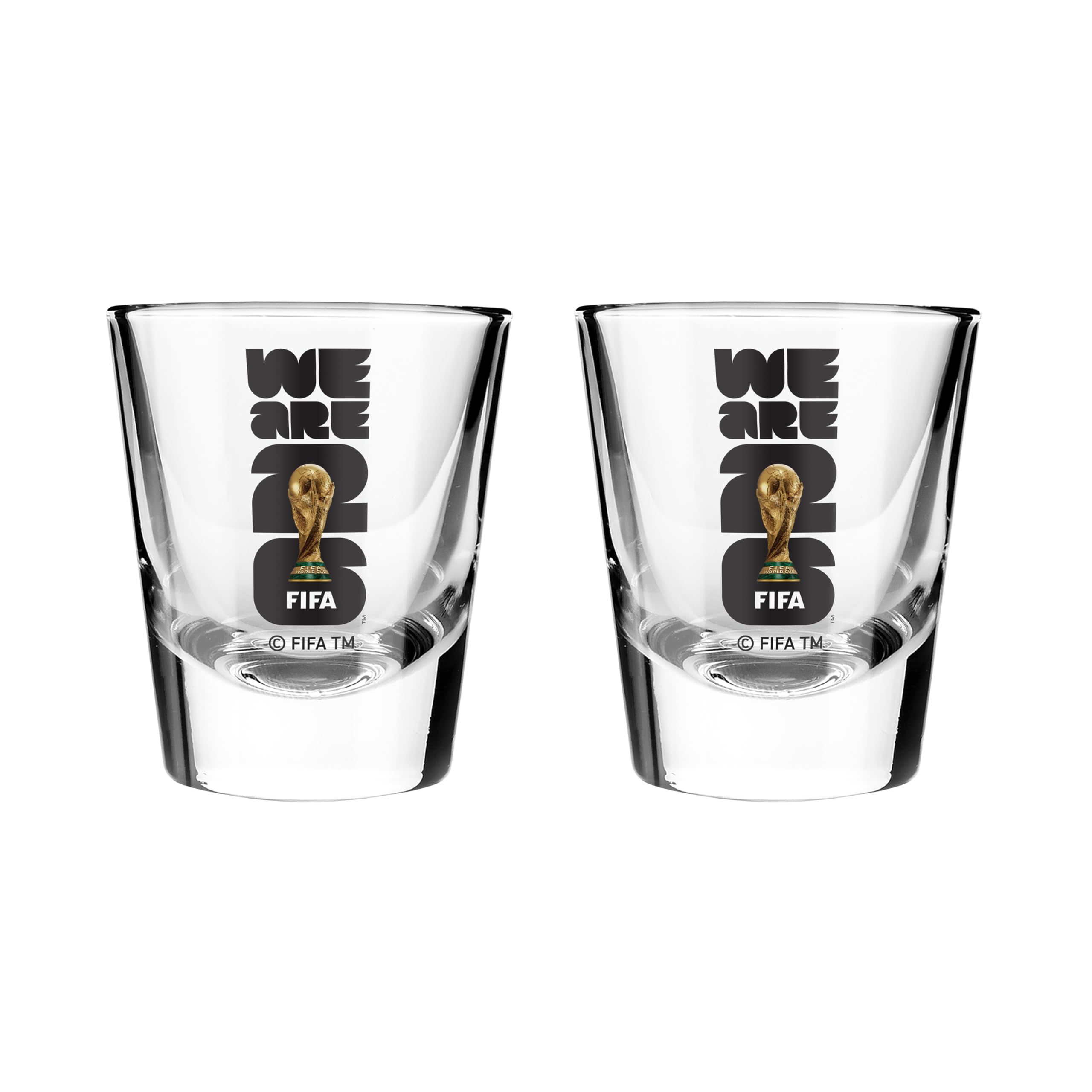 2026 FIFA World Cup Emblem 2oz Shot Glass Set​ – Official